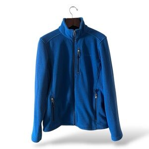 L.L Bean Cobalt Blue Fleece Jacket, Medium